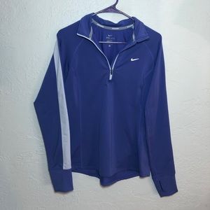 Nike Dri Fit Quarter Zip Purple and Lavender